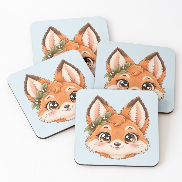 Artikelvorschau, Niedlicher Kawaii-Waldfuchs – Entzückendes Fuchsgesicht entworfen und verkauft von HO•Designs.
