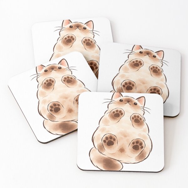 Item preview, Cute Chubby Siamese Cat Paws from Below - Ferdi designed and sold by ZirionEstudio.