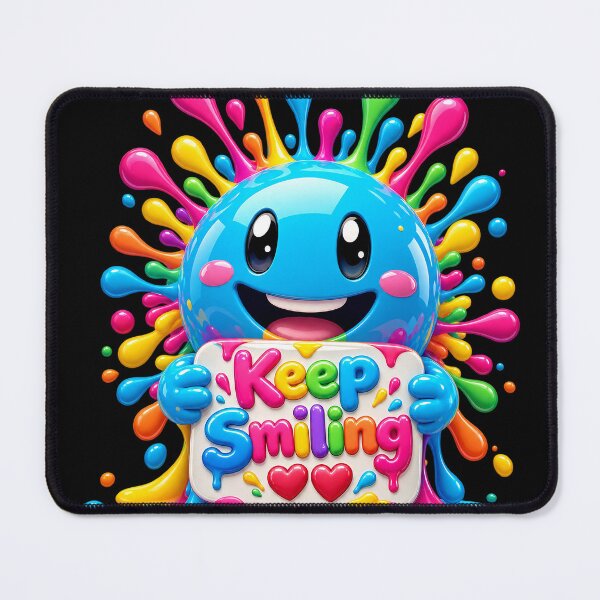 Item preview, Keep Smiling – Colorful Happy Paint Splash Character ❤️❤️ designed and sold by IMuDesigner.