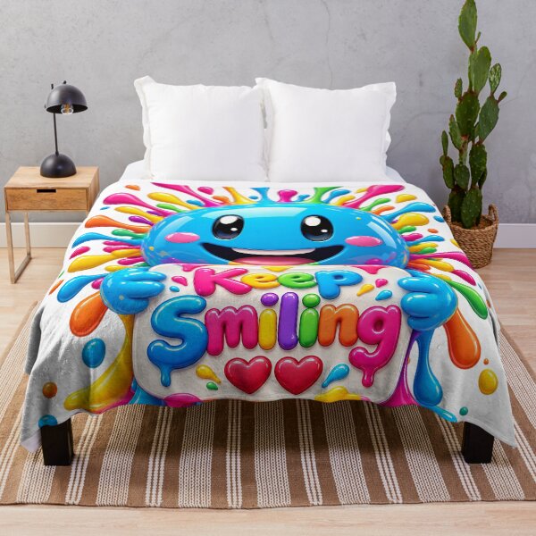 Item preview, Keep Smiling – Colorful Happy Paint Splash Character ❤️❤️ designed and sold by IMuDesigner.