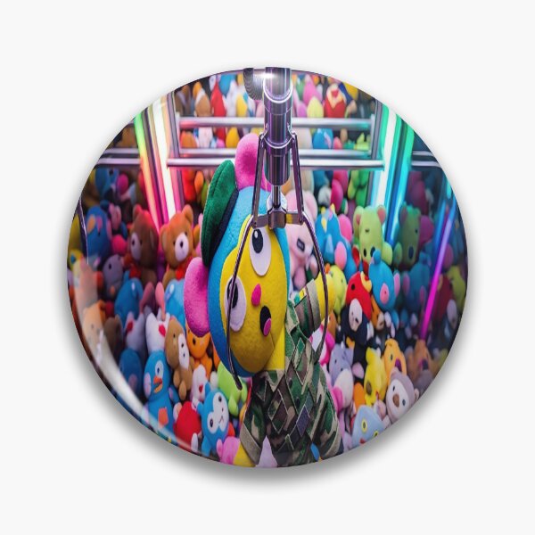 Item preview, Kawaii Claw Machine Plush | Colorful Neon Arcade Art | Cute Camo Sticker Design designed and sold by ruschdominique6.