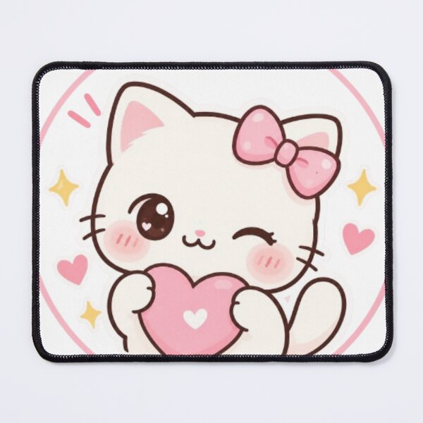 Item preview, Cute kawaii kitty sticker designed and sold by Vegasstickers.