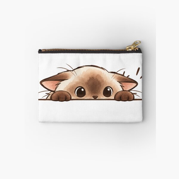 Item preview, Cute Siamese Cat Peeking and Stalking - Ferdi designed and sold by ZirionEstudio.