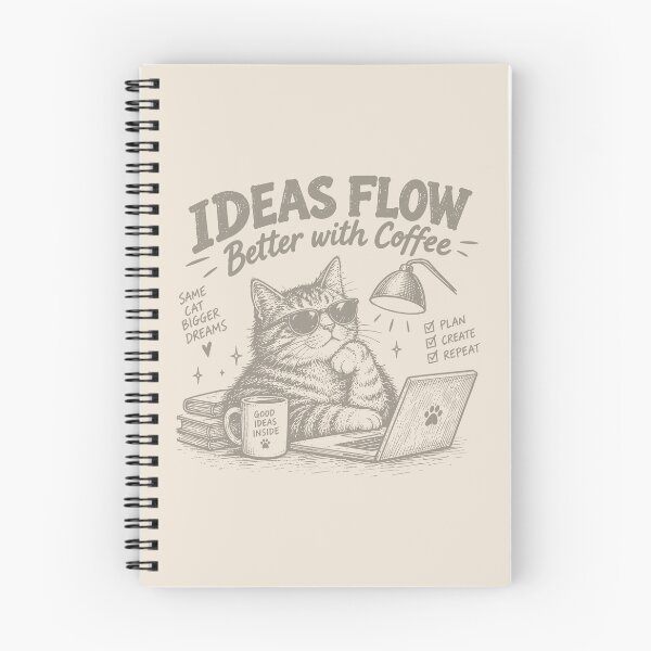Item preview, Ideas Flow Cat Coffee Studio designed and sold by awesome-loob.