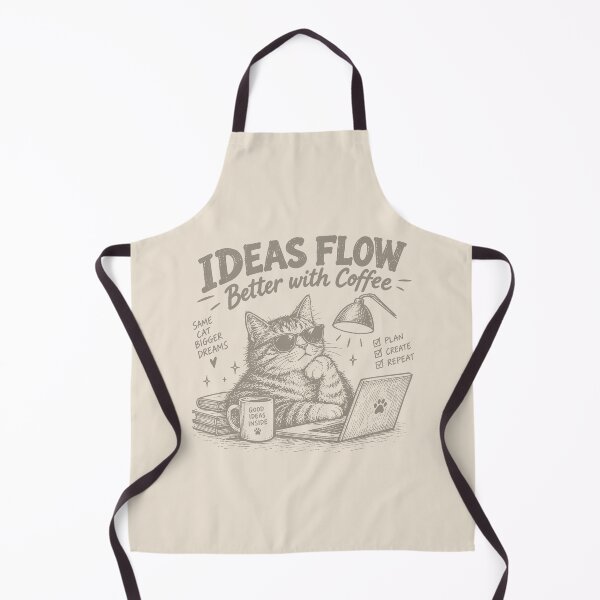 Item preview, Ideas Flow Cat Coffee Studio designed and sold by awesome-loob.