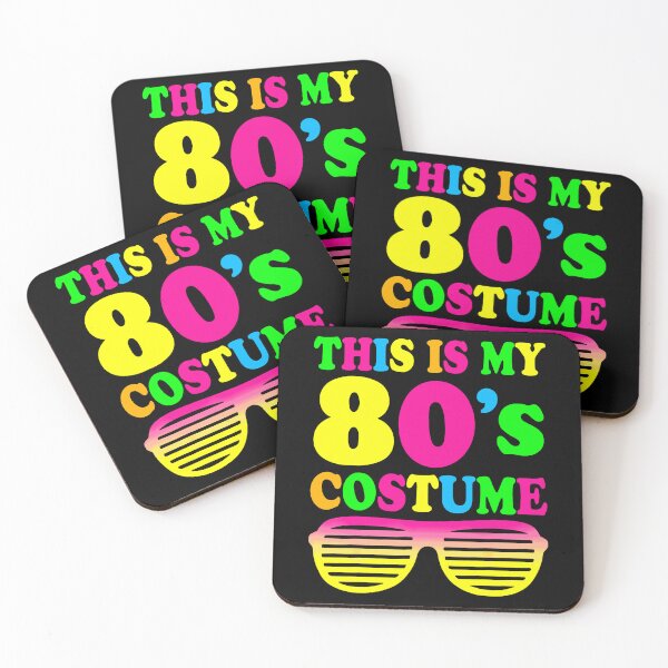 Item preview, This Is My 80s Costume Neon Rainbow Text Shutter Shades Retro Party Apparel designed and sold by slmfams.