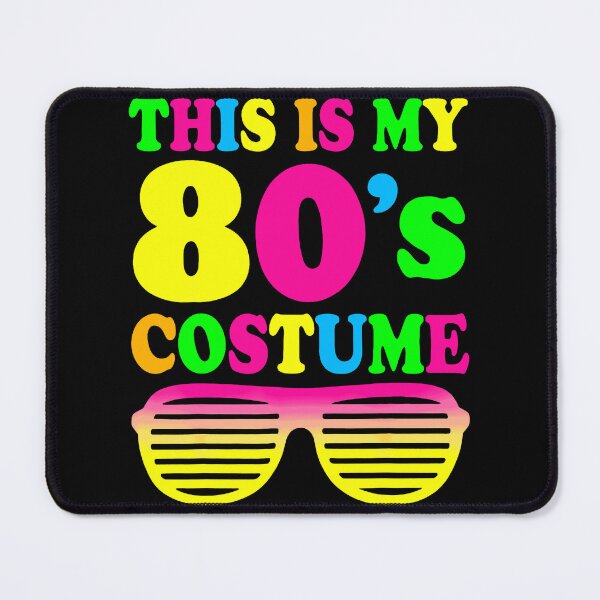 Item preview, This Is My 80s Costume Neon Rainbow Text Shutter Shades Retro Party Apparel designed and sold by slmfams.