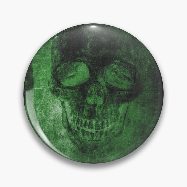 Item preview, Faded Gothic Skull Green Ornate Vignette Portrait designed and sold by Ghoul Enterprises.