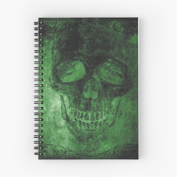 Item preview, Faded Gothic Skull Green Ornate Vignette Portrait designed and sold by Ghoul Enterprises.