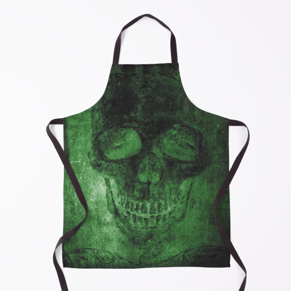 Item preview, Faded Gothic Skull Green Ornate Vignette Portrait designed and sold by Ghoul Enterprises.