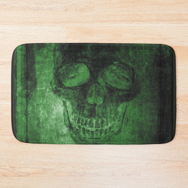 Item preview, Faded Gothic Skull Green Ornate Vignette Portrait designed and sold by Ghoul Enterprises.