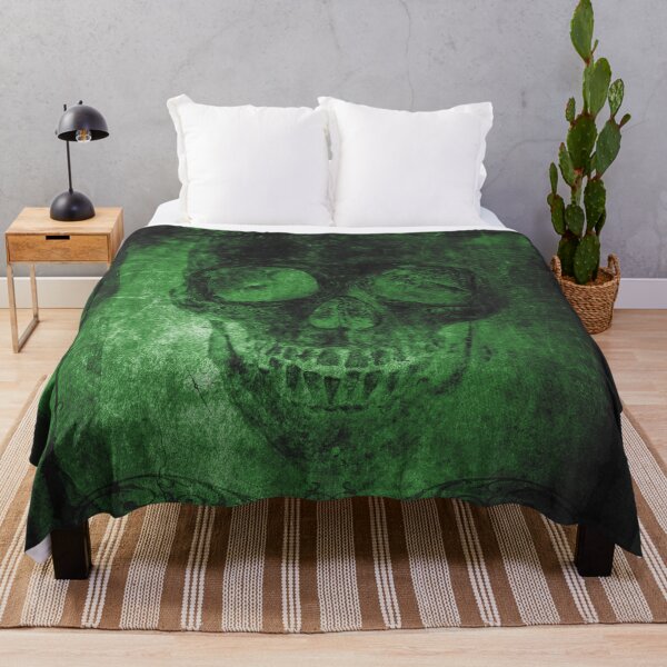 Item preview, Faded Gothic Skull Green Ornate Vignette Portrait designed and sold by Ghoul Enterprises.