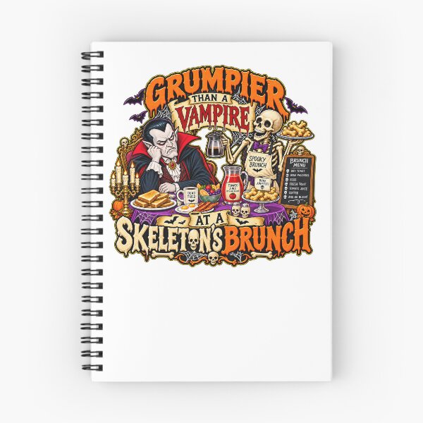 Item preview, GRUMPIER THAN A VAMPIRE AT A SKELETON’S BRUNCH designed and sold by WheelieGdArt.