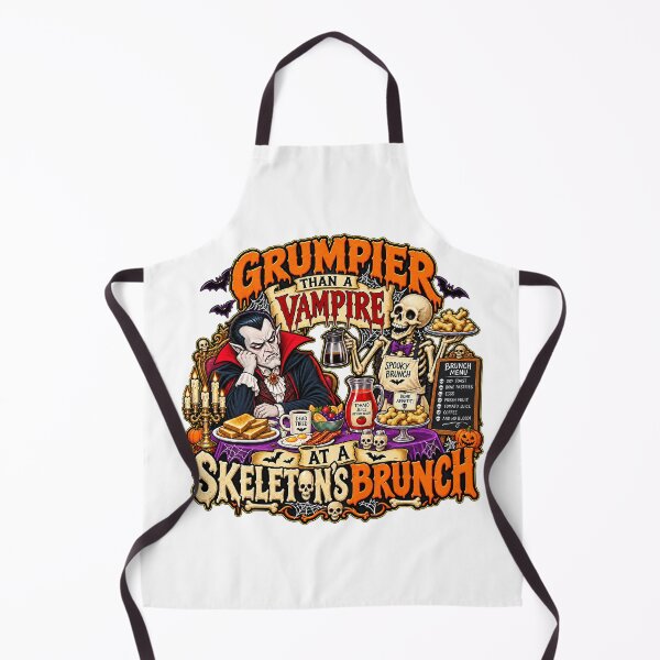 Item preview, GRUMPIER THAN A VAMPIRE AT A SKELETON’S BRUNCH designed and sold by WheelieGdArt.