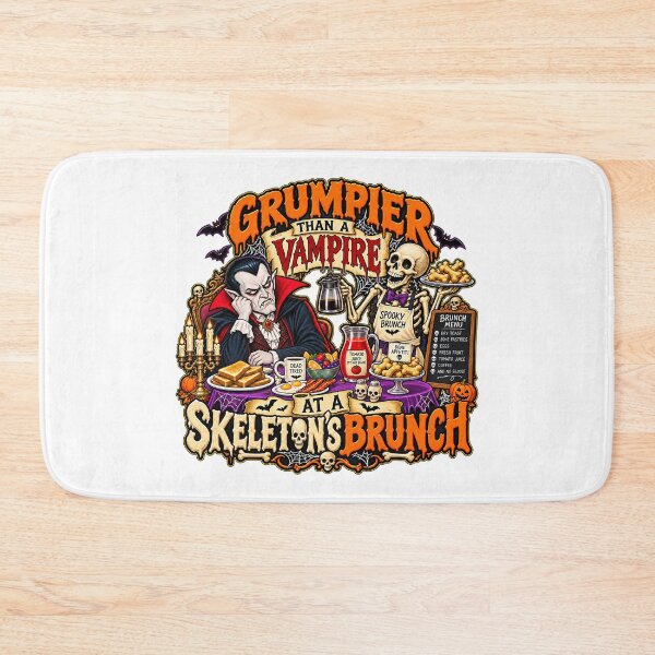 Item preview, GRUMPIER THAN A VAMPIRE AT A SKELETON’S BRUNCH designed and sold by WheelieGdArt.