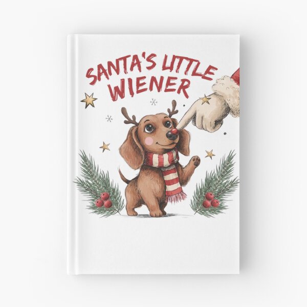 Item preview, Funny Dachshund Christmas Pun Santa's Little Wiener Dog Retro Holiday designed and sold by DYAFLK.