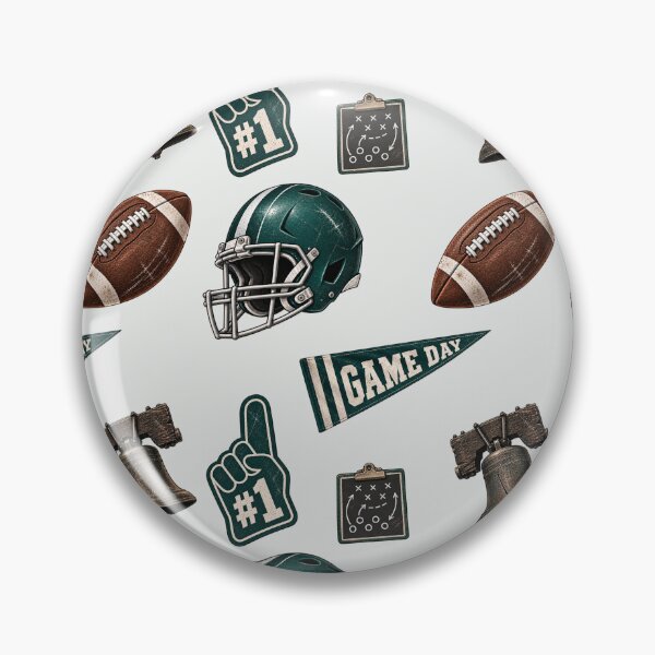 Item preview, Philadelphia Football Pattern – Green Game Day designed and sold by SnugbugStudios.