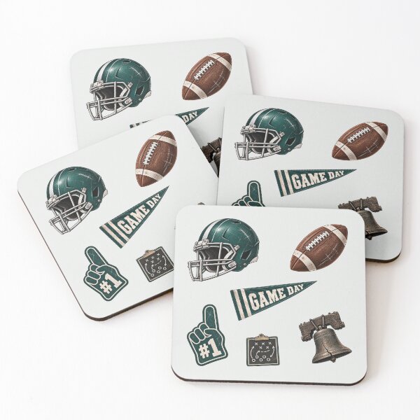 Item preview, Philadelphia Football Pattern – Green Game Day designed and sold by SnugbugStudios.