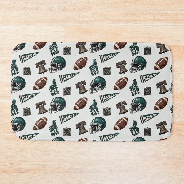Item preview, Philadelphia Football Pattern – Green Game Day designed and sold by SnugbugStudios.