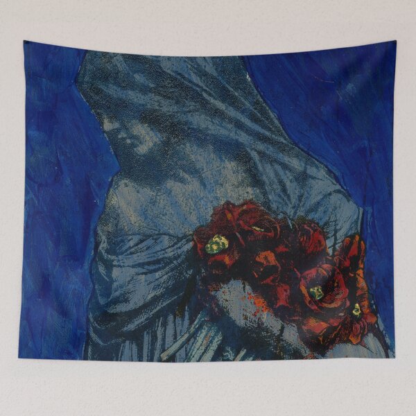 Item preview, Madonna of the Crimson Bloom designed and sold by ElvisSantanaArt.