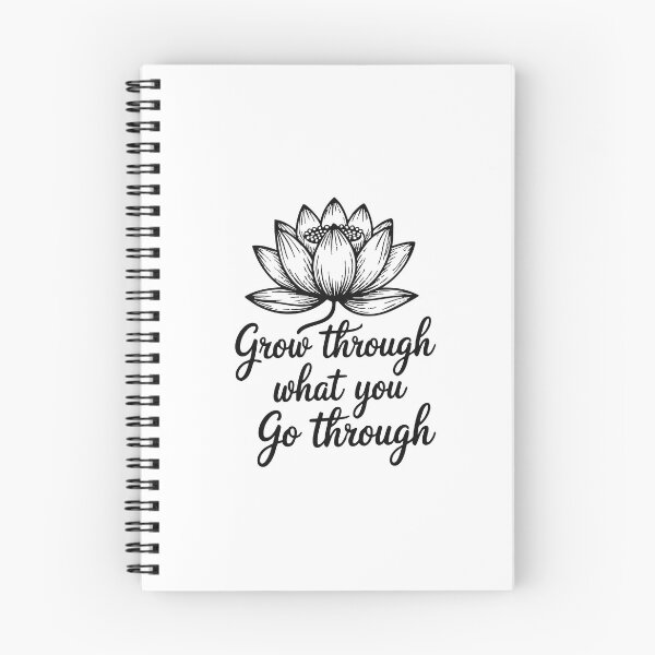 Item preview, Lotus Wisdom Yoga Quote designed and sold by NiftyWrx.