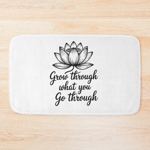 Item preview, Lotus Wisdom Yoga Quote designed and sold by NiftyWrx.