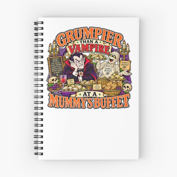 Item preview, GRUMPIER THAN A VAMPIRE AT A MUMMY’S BUFFET designed and sold by WheelieGdArt.