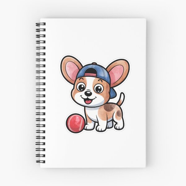 Item preview, Cute Dog in Cap Playing Fetch designed and sold by NiftyWrx.