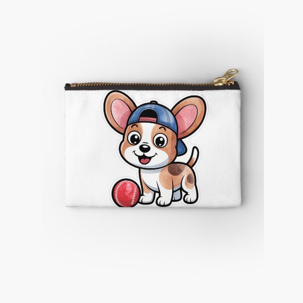 Item preview, Cute Dog in Cap Playing Fetch designed and sold by NiftyWrx.
