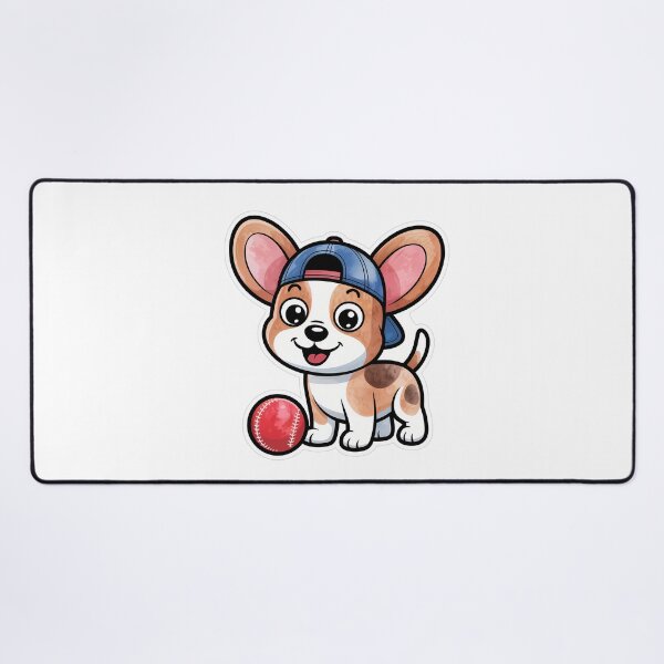 Item preview, Cute Dog in Cap Playing Fetch designed and sold by NiftyWrx.