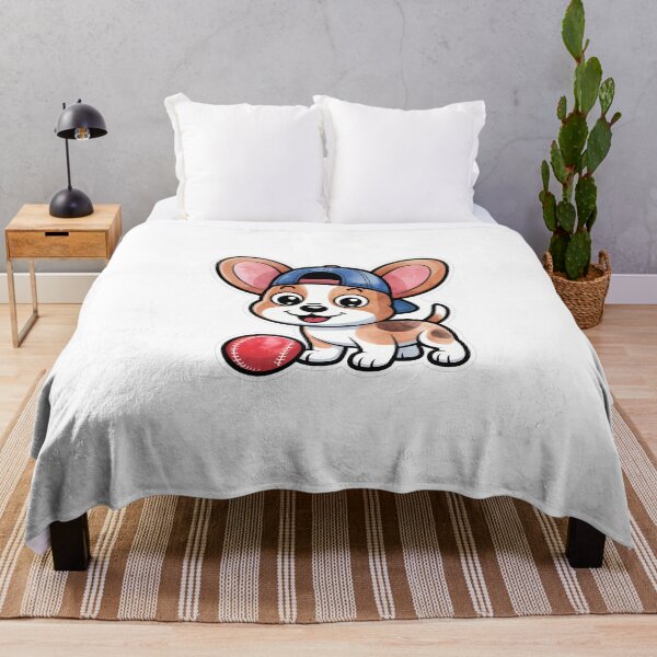 Item preview, Cute Dog in Cap Playing Fetch designed and sold by NiftyWrx.