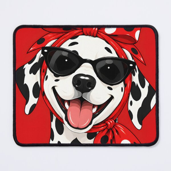 Item preview, Stylish Dalmatian Dog with Red Bow designed and sold by zisad.