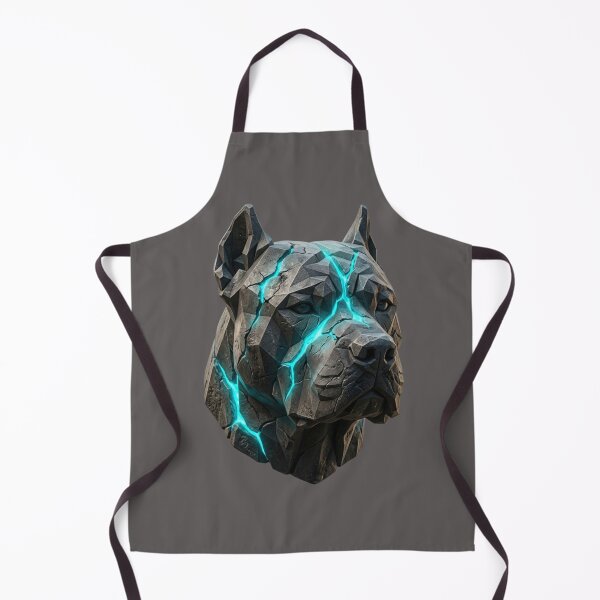 Item preview, Geometric Volcanic Presa Canario Dog Basalt Stone Cyberpunk Emblem designed and sold by EfectoCreativo.