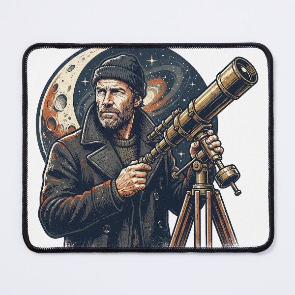 Item preview, Vintage Astrophotographer Portrait designed and sold by eduardoroa22.