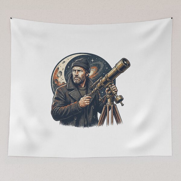 Item preview, Vintage Astrophotographer Portrait designed and sold by eduardoroa22.
