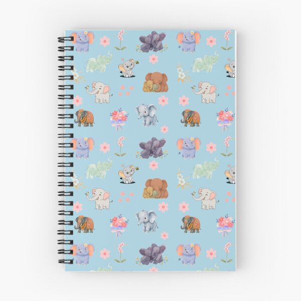 Item preview, children's pattern, elephants, flowers, multicolored. designed and sold by XertHardcore.