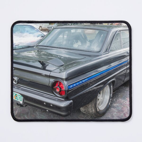 Item preview, 1965 Ford Falcon Futura Sprint Black Muscle Car Art Side Profile designed and sold by RichFrancoCars.