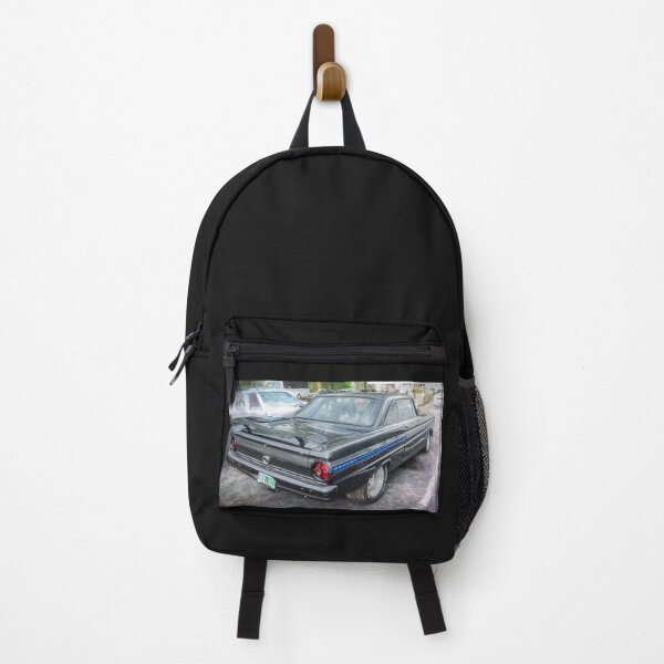 Item preview, 1965 Ford Falcon Futura Sprint Black Muscle Car Art Side Profile designed and sold by RichFrancoCars.