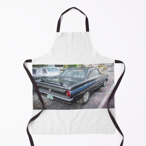 Item preview, 1965 Ford Falcon Futura Sprint Black Muscle Car Art Side Profile designed and sold by RichFrancoCars.