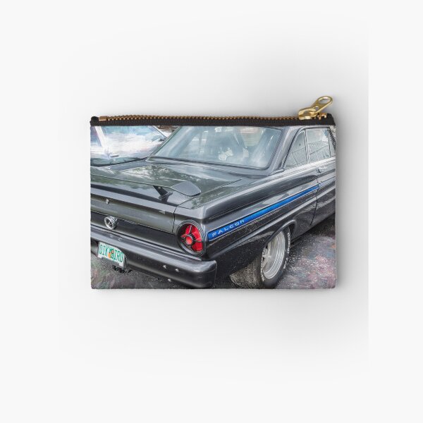 Item preview, 1965 Ford Falcon Futura Sprint Black Muscle Car Art Side Profile designed and sold by RichFrancoCars.