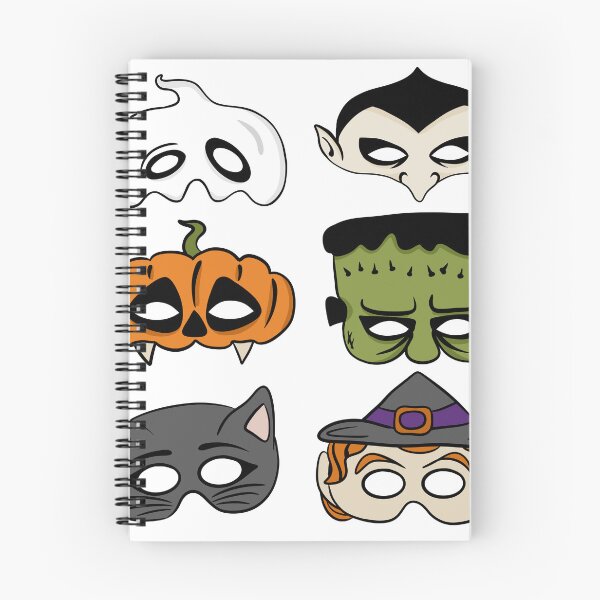 Item preview, Cute Spooky Halloween Masks Sticker Pack — Ghost Pumpkin Vampire Black Cat designed and sold by LYAN-STORE.