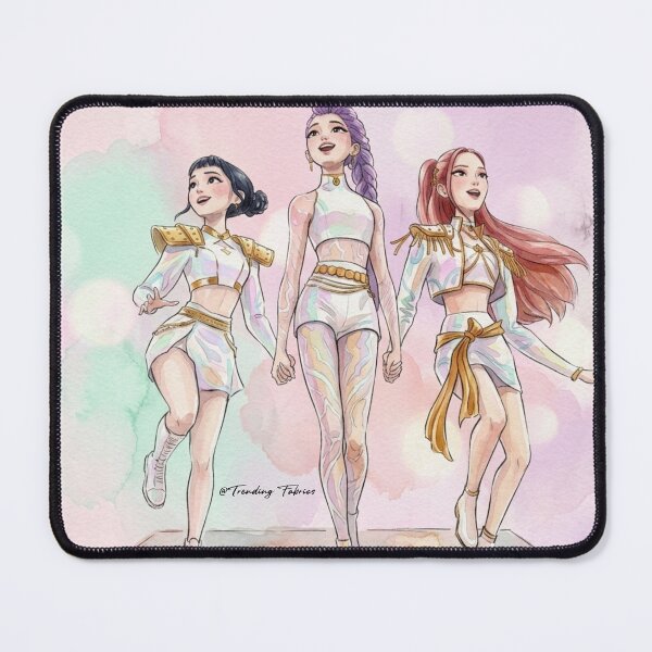 Item preview, K-pop Demon Hunter Zoey, Rumi & Mira Poster designed and sold by TrendingDesigns20xx.