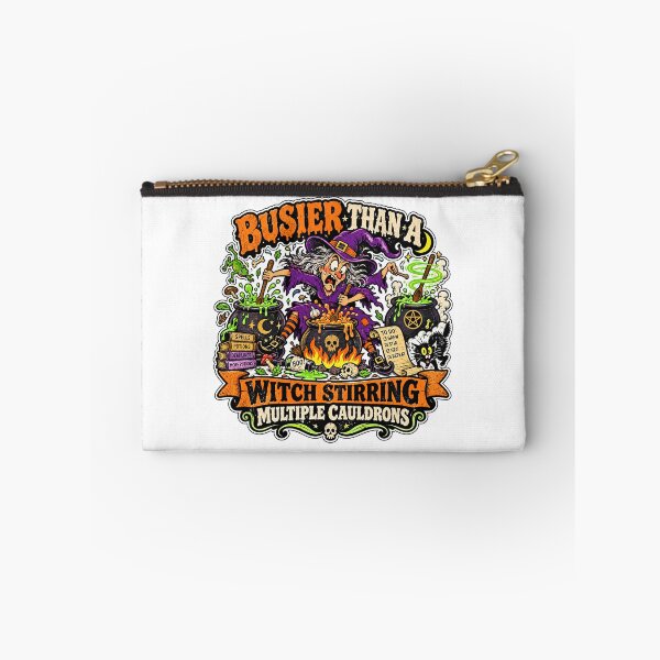 Item preview, BUSIER THAN A WITCH STIRRING MULTIPLE CAULDRONS designed and sold by WheelieGdArt.