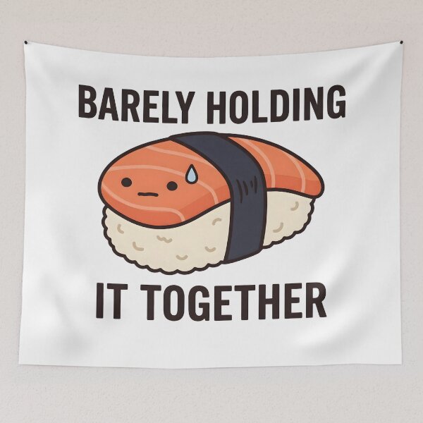 Item preview, The Exhausted Salmon Sushi designed and sold by nnnememtw.