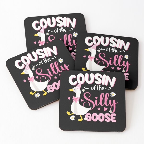 Item preview, Cousin Of The Silly Goose Party Hat Pink Bow Daisies Cute Family Humor Apparel designed and sold by slmfams.
