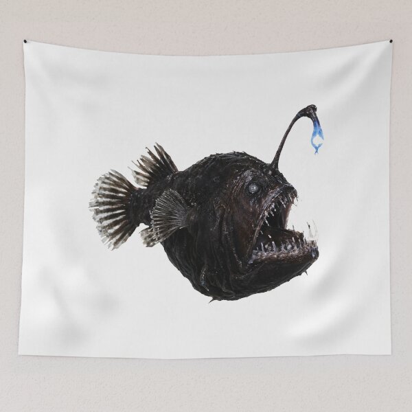 Item preview, Anglerfish Melanocetus Johnsonii – Deep Sea Art designed and sold by Helt-enkelt.