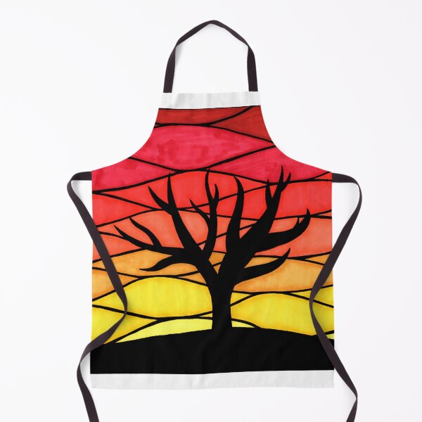 Item preview, Stained Glass Sunset Tree designed and sold by TheWonkyZebra.