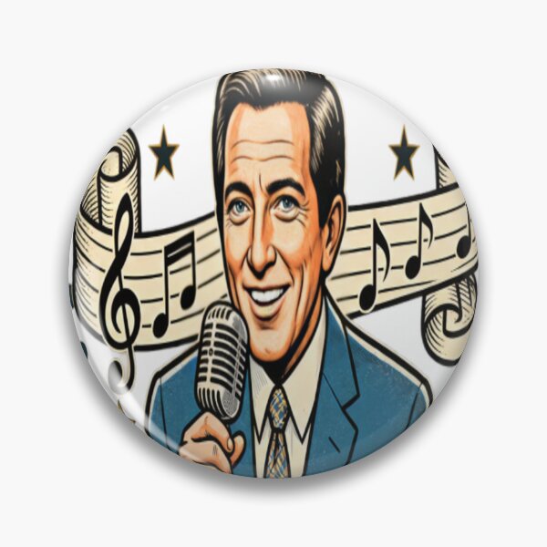 Item preview, Andy Williams Vintage Music Legend Retro Singer Tribute designed and sold by ActionForge.