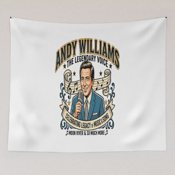 Item preview, Andy Williams Vintage Music Legend Retro Singer Tribute designed and sold by ActionForge.