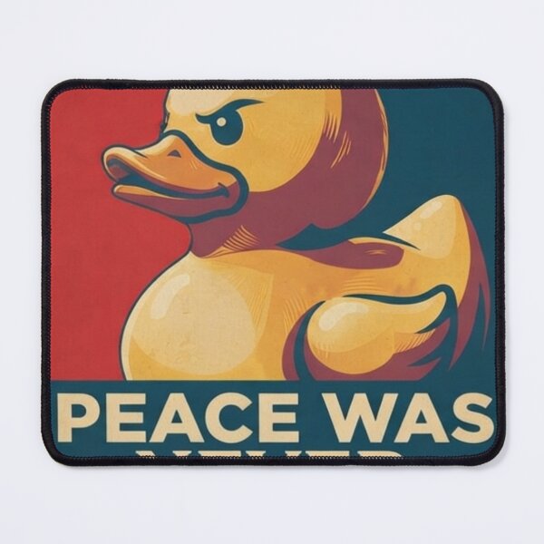 Item preview, Peace Was Never an Option Funny Angry Duck Poster Graphic designed and sold by 9KYC4.